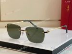 Replica Cartier Première de Rimless Sunglasses CT0343 Green lens